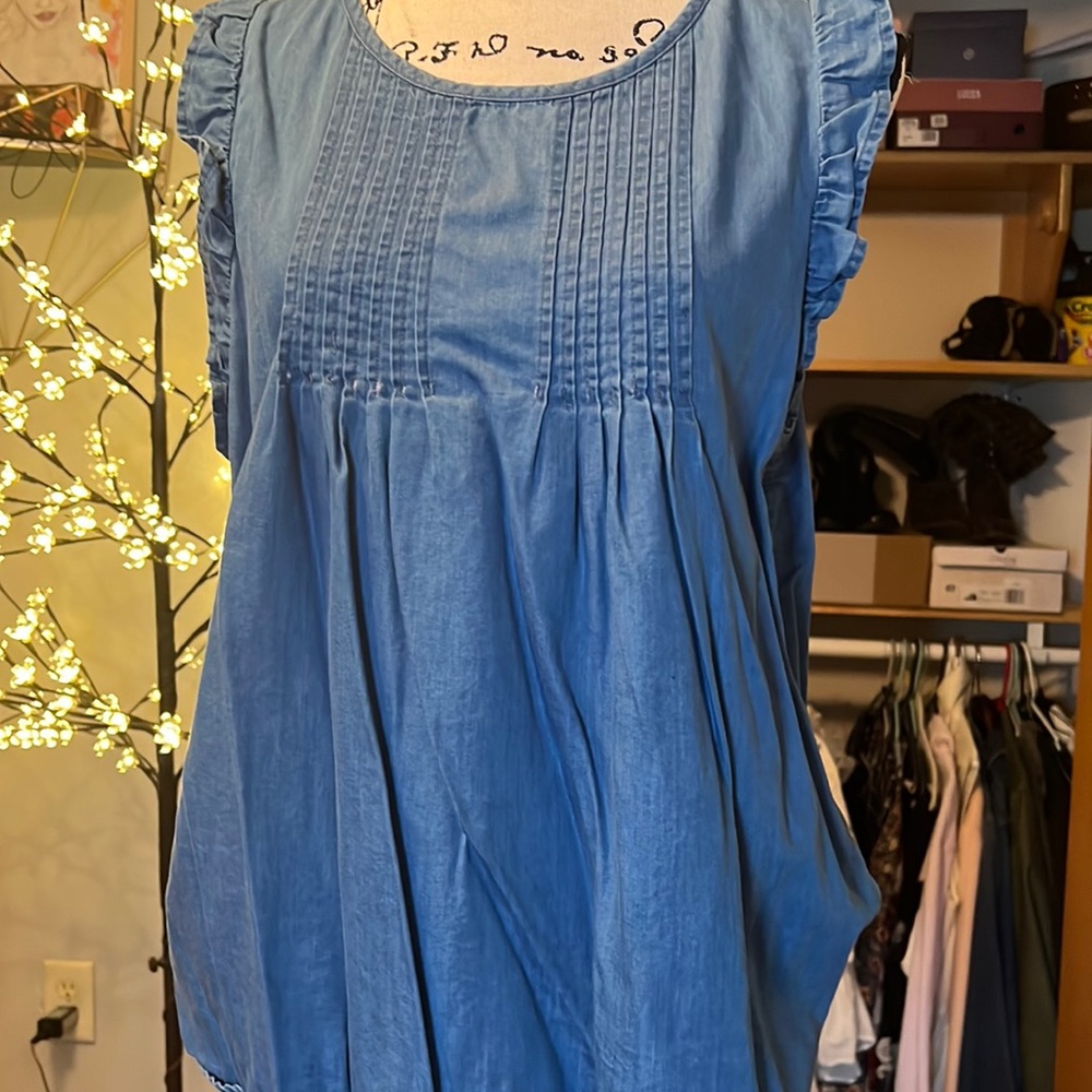 Denim blouse